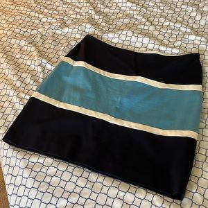 Anne Klein pencil skirt blue stripe